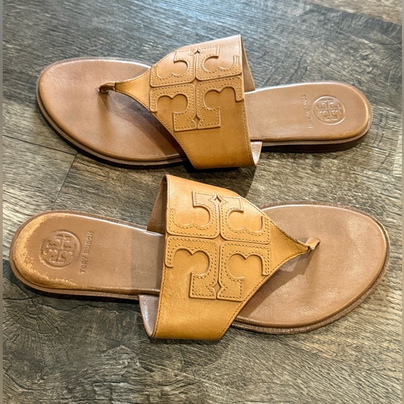 Tory Burch Tan Leather Sandals - Picture 3 of 7